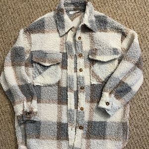 Talulah Oversized Fuzzy Shacket